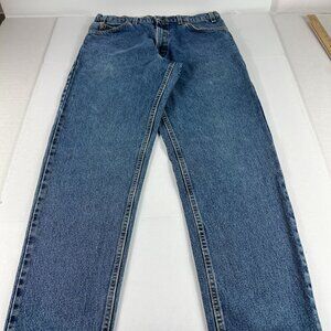 VTG 90s Levi's Jeans Men's 33x30* 550 Relaxed Blue Faded Denim Orange Tab 34x32